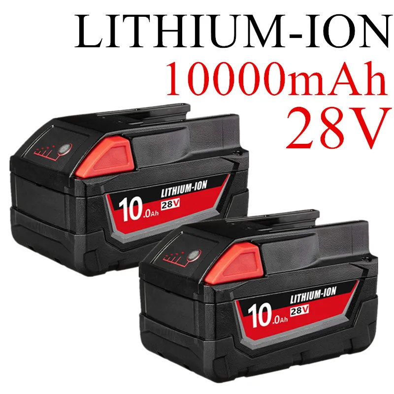 1-2Pack 28V 10Ah Replacement Battery, High Output Lithium Ion Battery Compatible Fulfills Milwaukee M28 Battery Tool 48-11-2830
1-2Pack 28V 10Ah Replacement Battery, High Output Lithium Ion Battery Compatible Fulfills Milwaukee M28 Battery Tool 48-11-2830