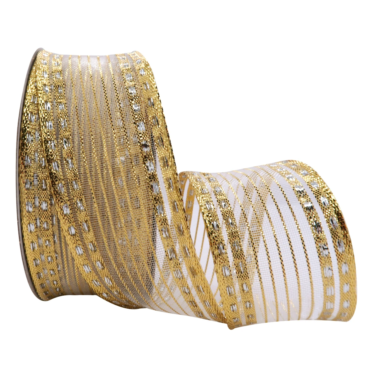 5 10 25 Yards/Roll 38mm Gold Stripes Organza Ribbon for Christmas Decoration Gift Wrapping Accessories Bows for Crafts 2077
5 10 25 Yards/Roll 38mm Gold Stripes Organza Ribbon for Christmas Decoration Gift Wrapping Accessories Bows for Crafts 2077