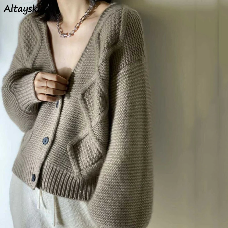 Cardigan Woman Casual All-match Fit Comfortable Korean Style Elegant Office Ladies Trendy Simple Autumn Design V-neck Clothing
Cardigan Woman Casual All-match Fit Comfortable Korean Style Elegant Office Ladies Trendy Simple Autumn Design V-neck Clothing