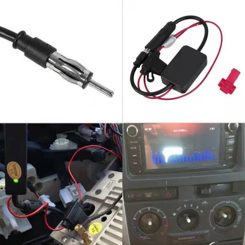 Auto Car Radio FM Antenna Signal Universal Amplifier Practical Anti-interference FM Booster Amp Automobile Parts Car-Styling
Auto Car Radio FM Antenna Signal Universal Amplifier Practical Anti-interference FM Booster Amp Automobile Parts Car-Styling