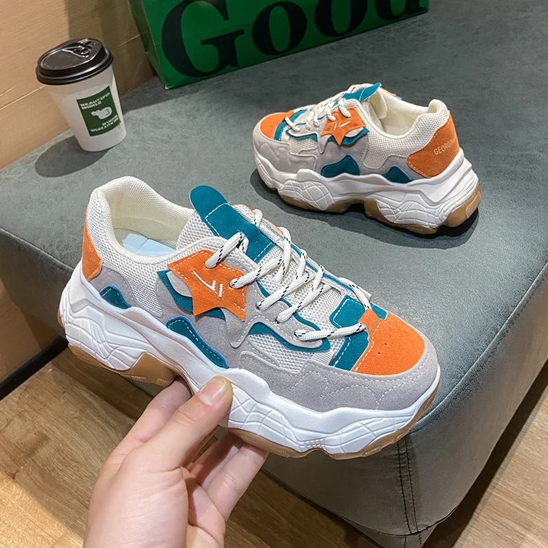 Women's Chunky Sneakers Comfortable Mesh Breathable Running Shoes Outdoor Sport Fashion Mens Basketball Shoes Casual Shoes Flats
Women's Chunky Sneakers Comfortable Mesh Breathable Running Shoes Outdoor Sport Fashion Mens Basketball Shoes Casual Shoes Flats