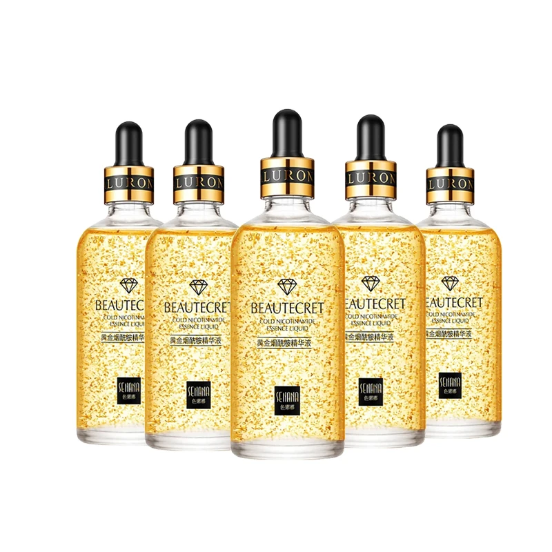 24K Gold Niacinamide Facial Essence Moisturizing Anti-aging Fade Fine Line Repair Firming Skin Care 100ML 5PCS
24K Gold Niacinamide Facial Essence Moisturizing Anti-aging Fade Fine Line Repair Firming Skin Care 100ML 5PCS
