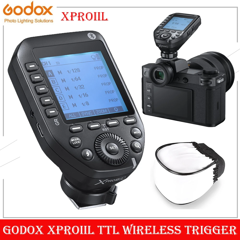 Godox XProIIL TTL Wireless Flash Trigger Transmitter Radio System 2.4 GHz Godox X for Leica Cameras
Godox XProIIL TTL Wireless Flash Trigger Transmitter Radio System 2.4 GHz Godox X for Leica Cameras
