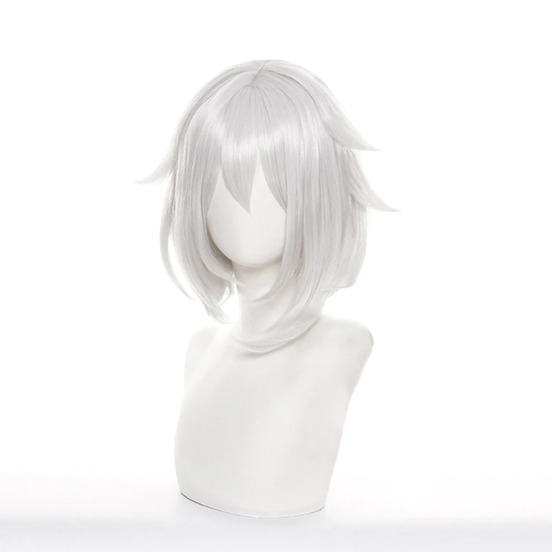 Подарок 1 шт. Genshin Impact Kanban muпустэ Paimon косплей на заказ парик с белыми волосами 2022