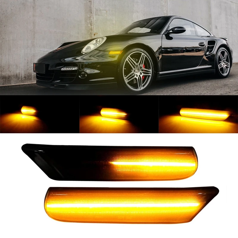 2PCS LED Dynamic Side Marker Lights, For-Porsche 911 Carrera Targa Turbo 997 Cayman Boxster 987 Turn Signal Light
2PCS LED Dynamic Side Marker Lights, For-Porsche 911 Carrera Targa Turbo 997 Cayman Boxster 987 Turn Signal Light