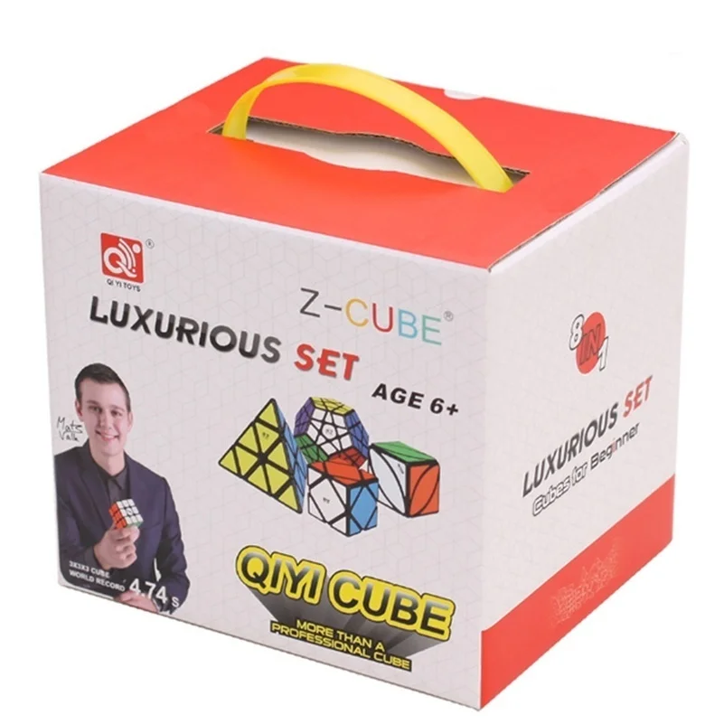 Qiyi Cube 8 In 1 Gift Box Set 2x2 3x3 4x4 Pyramid Cube Skew Cube Megaminx Cube Qiyi Speed Cube Puzzle Cube Professional Cube
Qiyi Cube 8 In 1 Gift Box Set 2x2 3x3 4x4 Pyramid Cube Skew Cube Megaminx Cube Qiyi Speed Cube Puzzle Cube Professional Cube