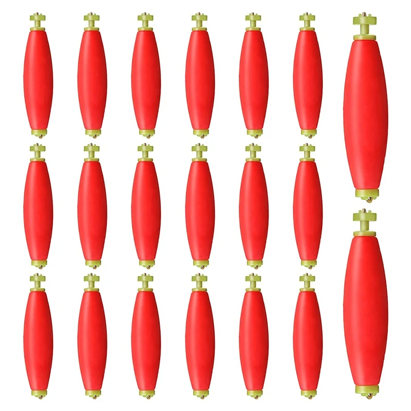 20 Pieces Fishing Bobbers Weighted Foam Snap On Float Weighted Bobbers For Fishing Tackle Accessories Fishing Supplies 
20 Pieces Fishing Bobbers Weighted Foam Snap On Float Weighted Bobbers For Fishing Tackle Accessories Fishing Supplies