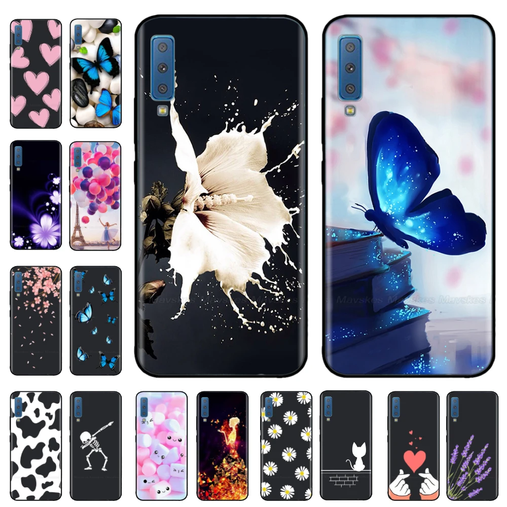 For Samsung A7 2018 Case Silicone Cover Black Cute Cartoon Case For Samsung Galaxy A7 2018 A750 A7 2017 Coque Fundas Phone Case
For Samsung A7 2018 Case Silicone Cover Black Cute Cartoon Case For Samsung Galaxy A7 2018 A750 A7 2017 Coque Fundas Phone Case