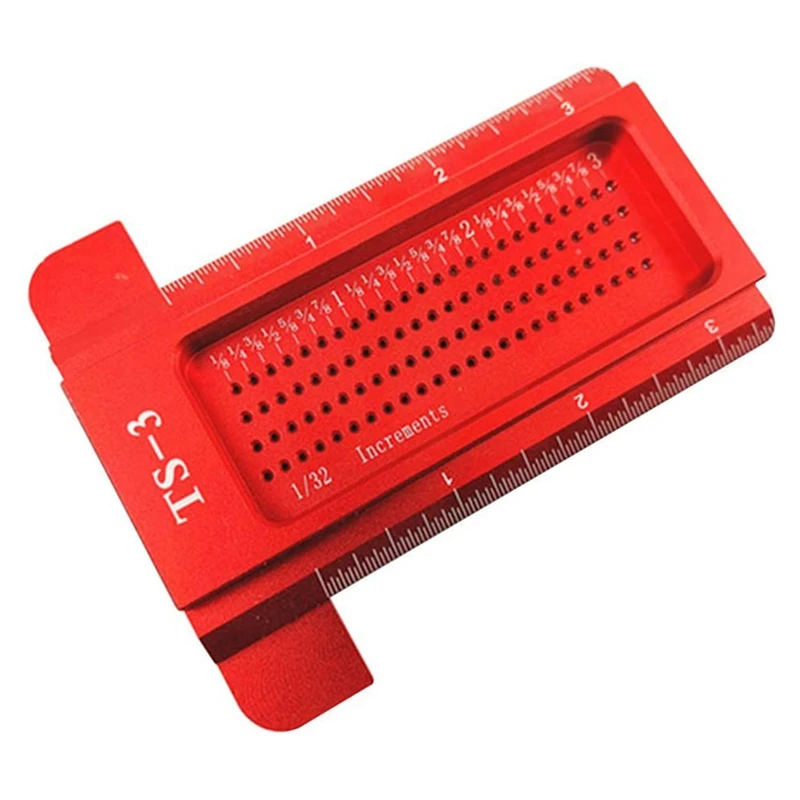 Woodworking Scribe,TS 3 Hole Scribing T Type Ruler Woodworking Hole Positioning Crossed Gaugel 45/90 Degree
Woodworking Scribe,TS 3 Hole Scribing T Type Ruler Woodworking Hole Positioning Crossed Gaugel 45/90 Degree