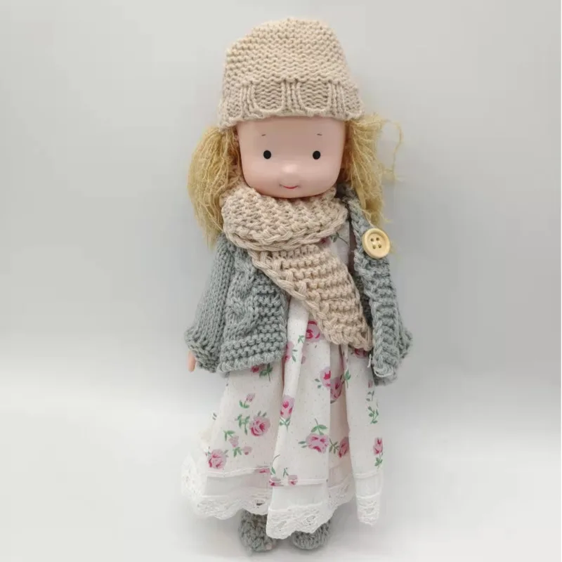 New 24cm Cartoon Cute Doll Knitting Wool Hair Head Girl Dolls With Dress Clothes
New 24cm Cartoon Cute Doll Knitting Wool Hair Head Girl Dolls With Dress Clothes
