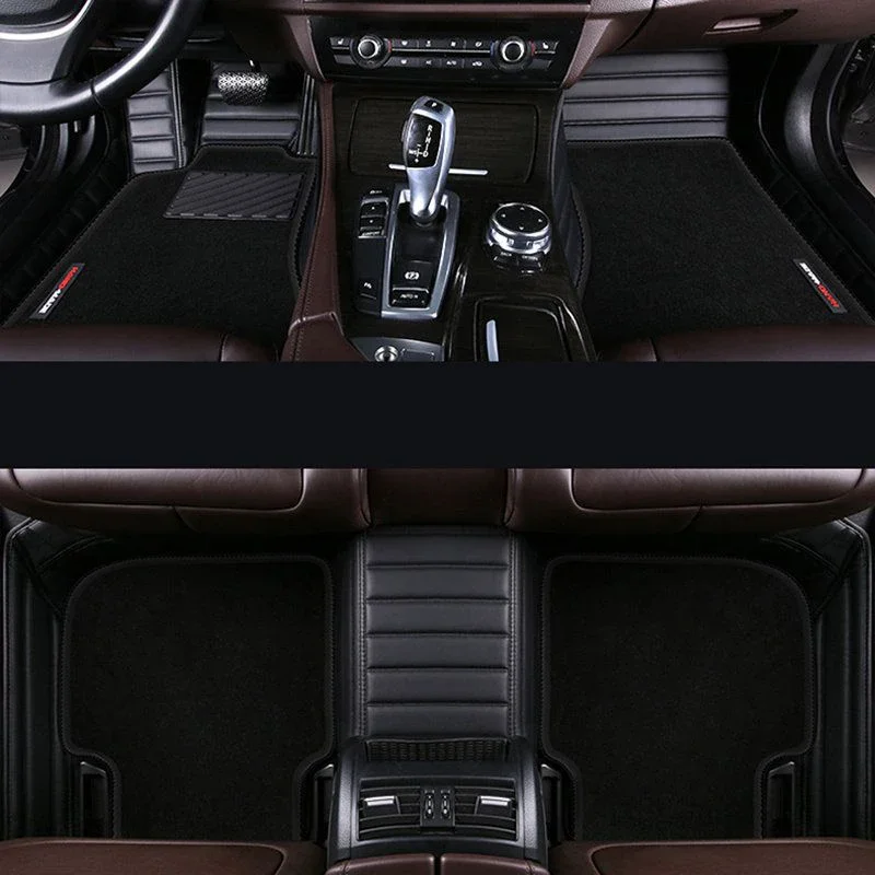

Высококачественный индивидуальный однослойный и двухслойный съемный полосатый Стильный автомобильный напольный коврик для Dodge Charger Φ Challenger Durango