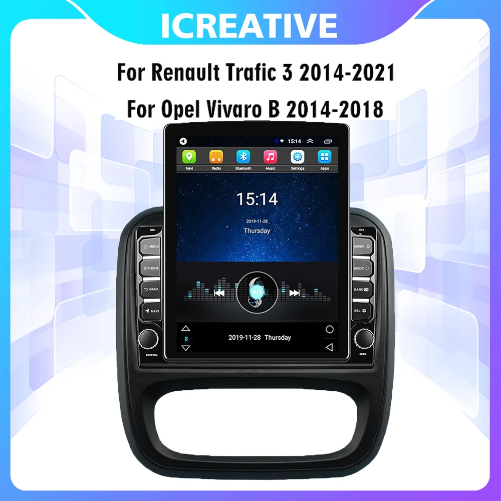 For Renault Trafic 2014-2021 For Opel Vivaro B 2014-2018 Car Multimedia Player 4G Carplay 2 Din 9.7" Tesla Screen GPS Android
For Renault Trafic 2014-2021 For Opel Vivaro B 2014-2018 Car Multimedia Player 4G Carplay 2 Din 9.7" Tesla Screen GPS Android