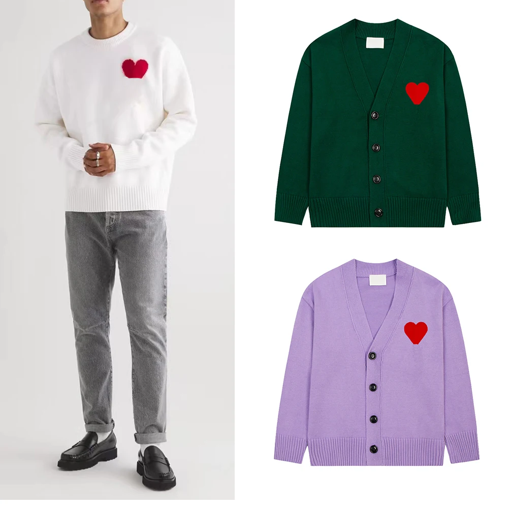 Fall Winter Cardigan Sweater Couple Fashion Pullover Casual Men's Women's V-neck Sweater Loose Embroidery Breathable Sweater
Fall Winter Cardigan Sweater Couple Fashion Pullover Casual Men's Women's V-neck Sweater Loose Embroidery Breathable Sweater