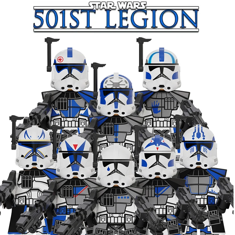 

501st Legion Stormtroopers 21st Nova Corps Ranco Jabba Dewback Tauntaun Clone Troopers Dogma Rex Figure MOC Blocks Bricks