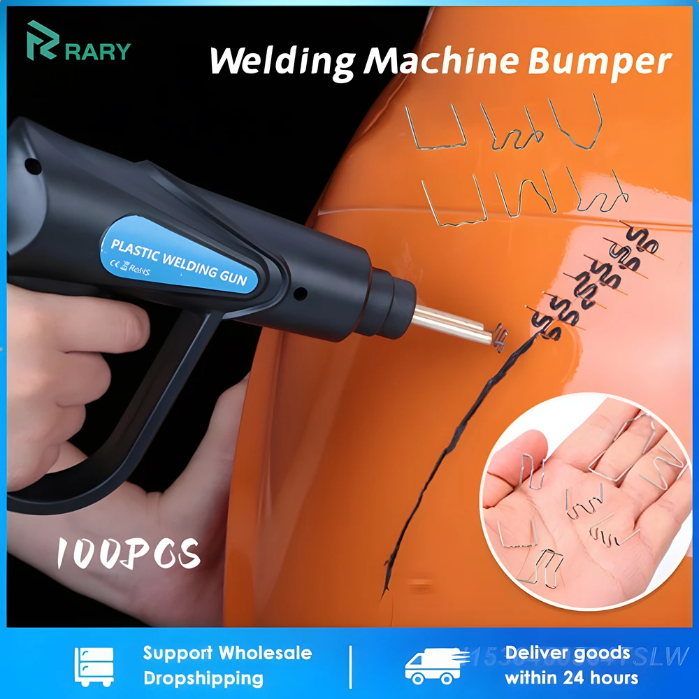 100pcs Plastic Welding Machine Bumper S Wave Hot Stapler Staples Automotive Repair Machine Welding Wire Bumper Car Tools Kit
100pcs Plastic Welding Machine Bumper S Wave Hot Stapler Staples Automotive Repair Machine Welding Wire Bumper Car Tools Kit