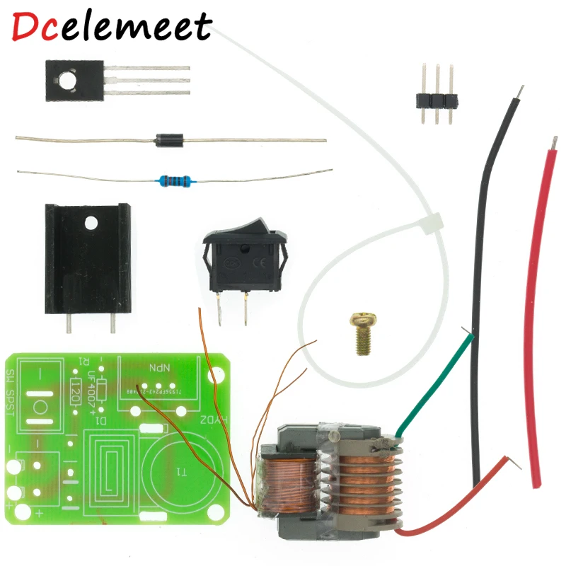 1Set 15KV High Frequency DC High Voltage Arc Ignition Generator Inverter Boost Step-Up 18650 DIY Kit U Core Transformer 3.7V
1Set 15KV High Frequency DC High Voltage Arc Ignition Generator Inverter Boost Step-Up 18650 DIY Kit U Core Transformer 3.7V