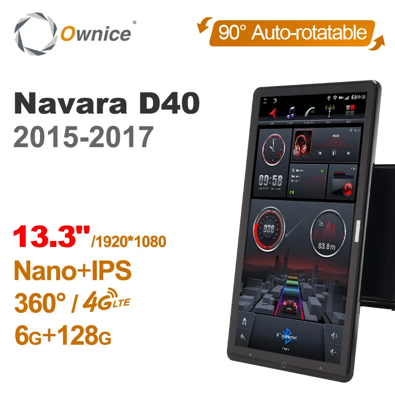1920*1080 Nano Ownice Android 10.0 for Nissan Navara D40 2015-2017 Car Radio Audio 13.3" Rotatable 360 6G 128G Tesla Style
1920*1080 Nano Ownice Android 10.0 for Nissan Navara D40 2015-2017 Car Radio Audio 13.3" Rotatable 360 6G 128G Tesla Style