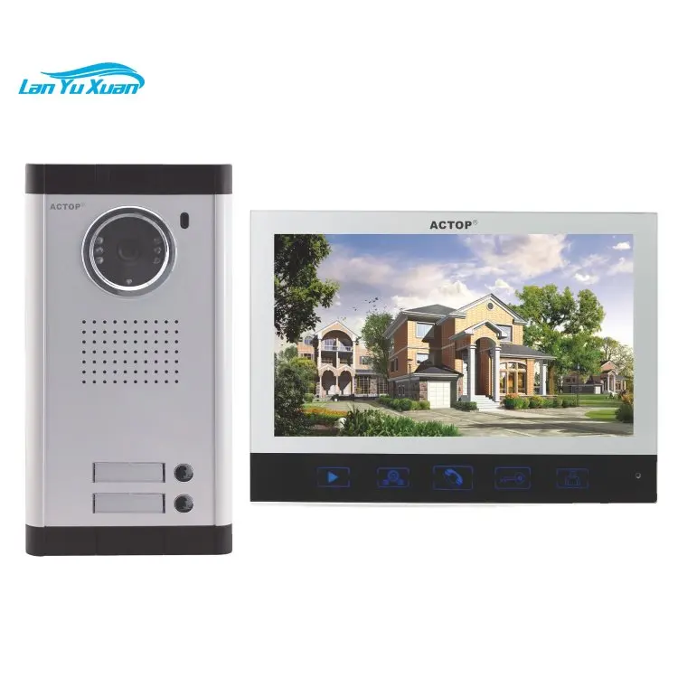 

ACTOP High Technology Intercom 7 Inch Video Door Phone Night VISION Bell Plastic + Alloy 7" TFT Display CCD/CMOS