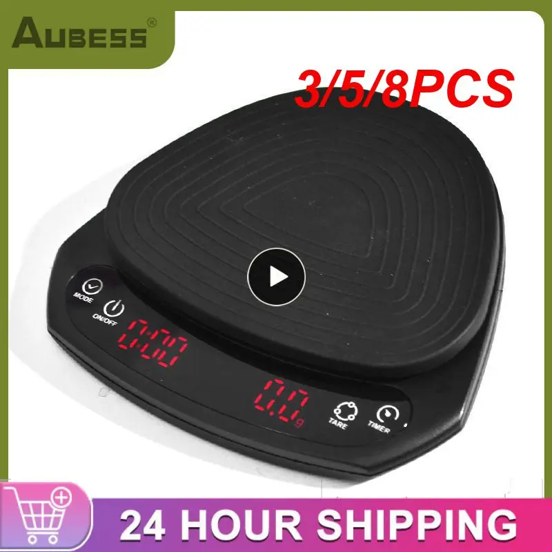3/5/8PCS LED Digital Coffee Scale With Timer Anti-slip Hand Brewed Electronic Scale Automatic Timing Barista Tools Accurate To 
3/5/8PCS LED Digital Coffee Scale With Timer Anti-slip Hand Brewed Electronic Scale Automatic Timing Barista Tools Accurate To