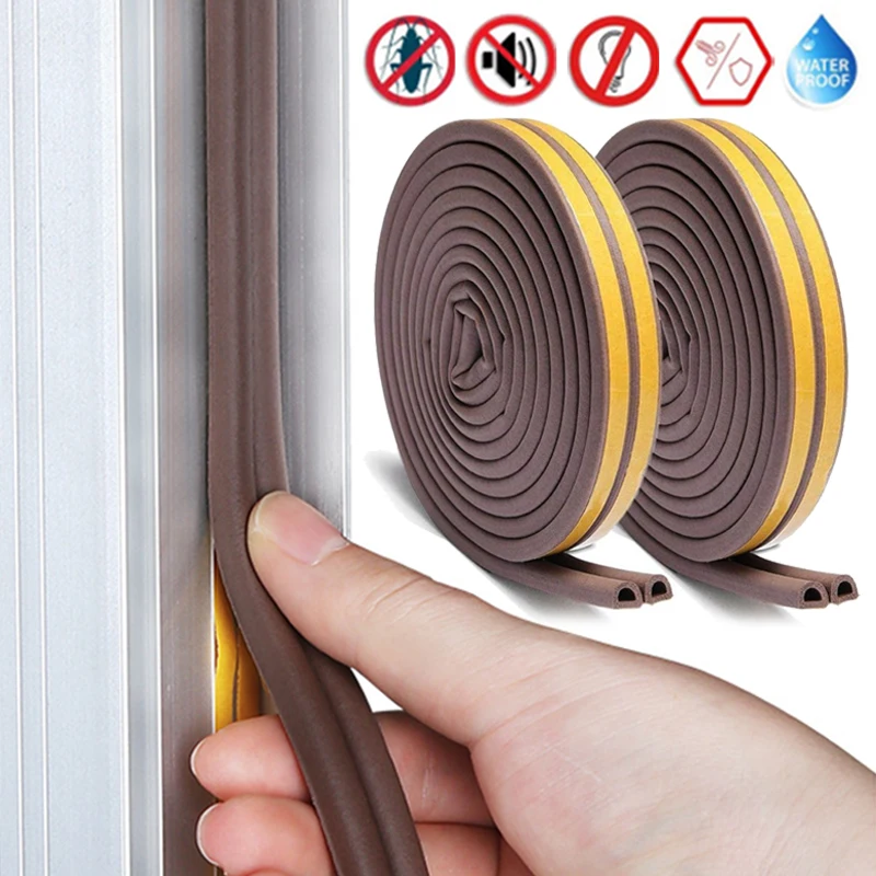 12M/Roll Door Window Sealing Strips Self-adhesive Anti-collision Rubber Strip Waterproof Windproof Rainproof Insulation Tapes
12M/Roll Door Window Sealing Strips Self-adhesive Anti-collision Rubber Strip Waterproof Windproof Rainproof Insulation Tapes