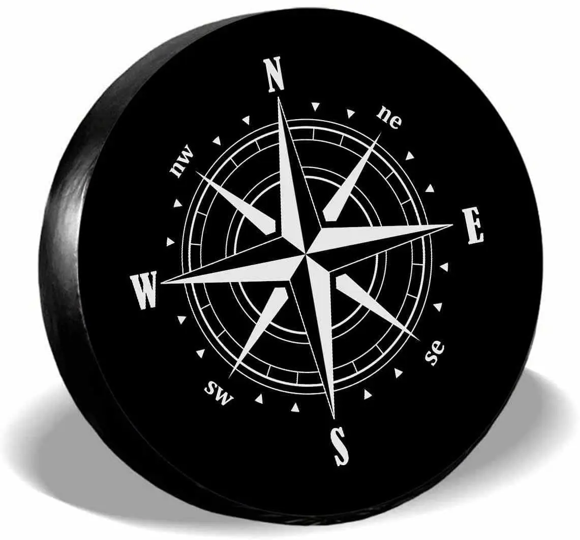 IBILIU Compass Rose Black Spare Tire Cover,UV Sun Protectors Wheel Cover Vintage Adventure Travel Tire Cover Universal Fit for J
IBILIU Compass Rose Black Spare Tire Cover,UV Sun Protectors Wheel Cover Vintage Adventure Travel Tire Cover Universal Fit for J