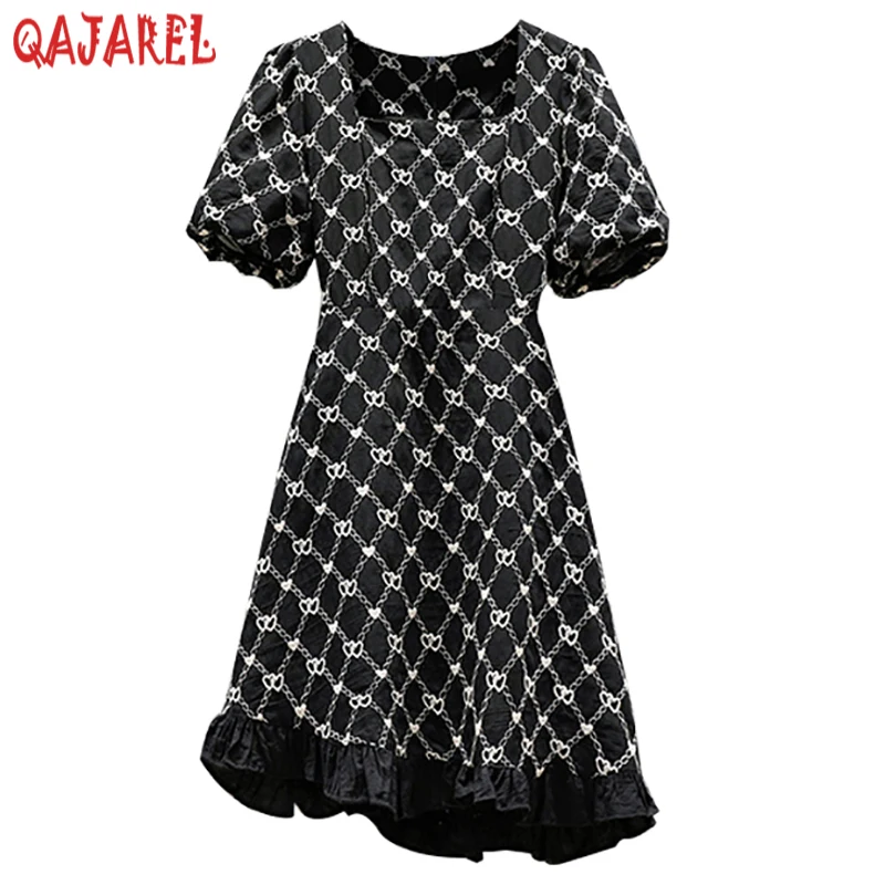 Summer White Embroidery Plaid Square Collar Mini Dress Women Black Korean Vintage Hepburn Robe 2022 Elegant Casual Ruffled Dress
Summer White Embroidery Plaid Square Collar Mini Dress Women Black Korean Vintage Hepburn Robe 2022 Elegant Casual Ruffled Dress