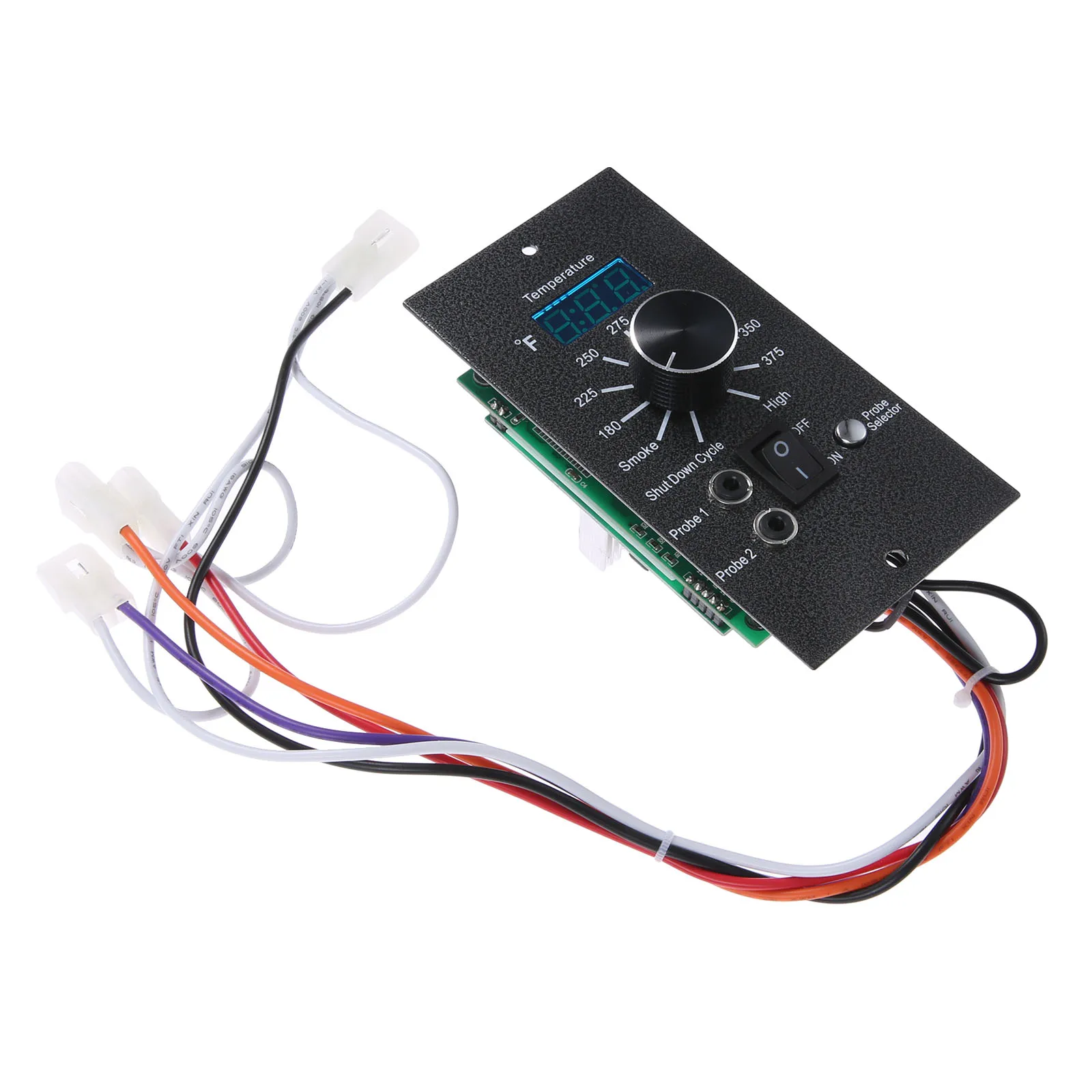 Thermostat Digital Control LED Board with Meat Probe Holes Smoke Control TR-039-F 8-Settings fit for Traeger Wood Pellet Grill
Thermostat Digital Control LED Board with Meat Probe Holes Smoke Control TR-039-F 8-Settings fit for Traeger Wood Pellet Grill