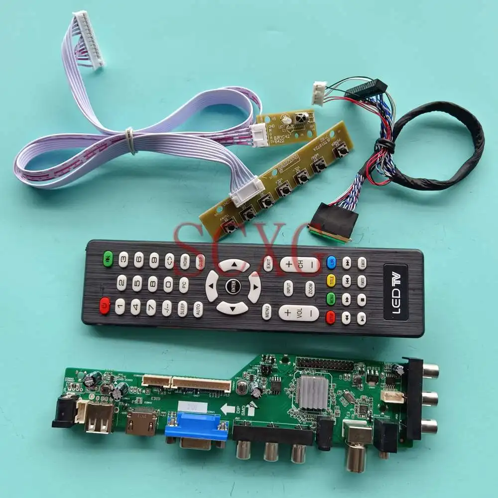 Work Fit B156HW01 V6 LCD Controller Board Kit DVB Digital Signal Display 15.6" AV USB HDMI-Compatible VGA LVDS 40 Pin 1920 1080
Work Fit B156HW01 V6 LCD Controller Board Kit DVB Digital Signal Display 15.6" AV USB HDMI-Compatible VGA LVDS 40 Pin 1920 1080