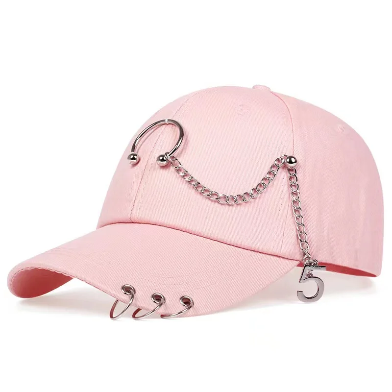 Fashion Hip Hop Cotton Baseball Cap Creative Piercing Ring Caps Punk Adult Casual Solid Adjustable Unisex Hat Snapback Hats
Fashion Hip Hop Cotton Baseball Cap Creative Piercing Ring Caps Punk Adult Casual Solid Adjustable Unisex Hat Snapback Hats