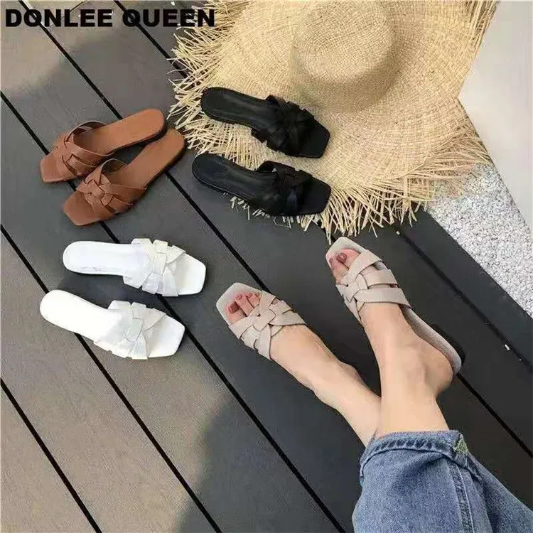 2022 Women Brand Slippers Summer Slides Open Toe Flat Casual Shoes Leisure Sandal Female Beach Flip Flops Big Size 43 Slippers
2022 Women Brand Slippers Summer Slides Open Toe Flat Casual Shoes Leisure Sandal Female Beach Flip Flops Big Size 43 Slippers