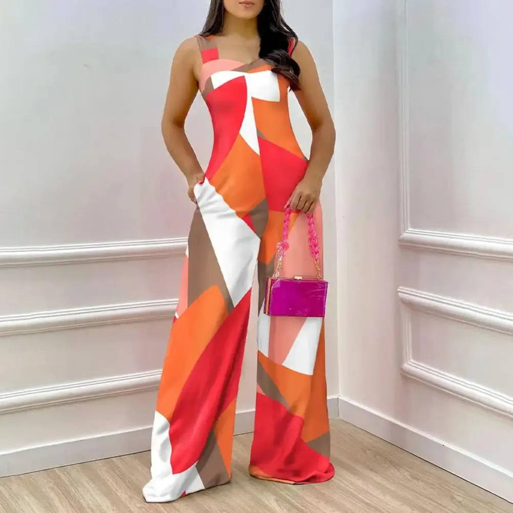 Women Romper Summer Jumpsuit Wide Shoudler Strap Multi Colors Individual Wide Leg Straight Pattern Women Romper Daily Clothes
Women Romper Summer Jumpsuit Wide Shoudler Strap Multi Colors Individual Wide Leg Straight Pattern Women Romper Daily Clothes