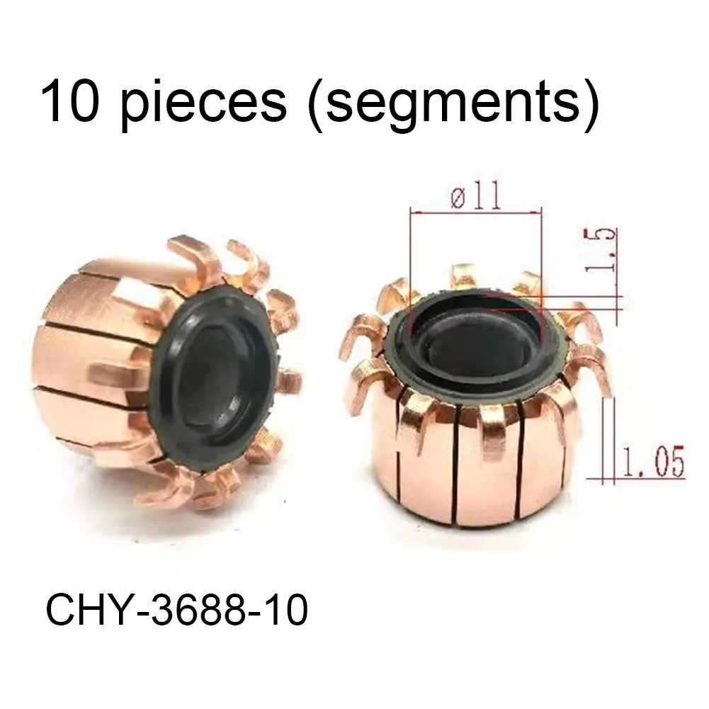 1PC 10P Teeth Copper Hook Type Electrical Motor Commutator Power Tool Accessories CHY-3688-10 Mini Drill On Armature Commutator
1PC 10P Teeth Copper Hook Type Electrical Motor Commutator Power Tool Accessories CHY-3688-10 Mini Drill On Armature Commutator