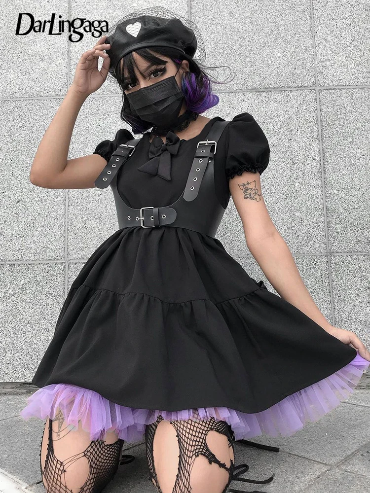 Darlingaga Mall Goth Streetwear Pleated Summer Women's Dress Dark Academia Mesh Patchwork Party Dress Bow Cute Sundress Clothes
Darlingaga Mall Goth Streetwear Pleated Summer Women's Dress Dark Academia Mesh Patchwork Party Dress Bow Cute Sundress Clothes