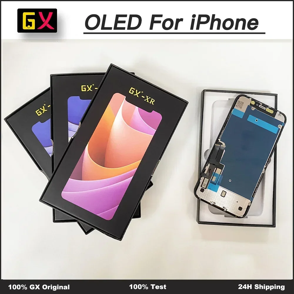 GX OLED Screen Assembly for IPhone X XR XSMAX 11 12 13 Mini Pro Max LCD Touch Screen Replacement Parts Without Dead Pixels
GX OLED Screen Assembly for IPhone X XR XSMAX 11 12 13 Mini Pro Max LCD Touch Screen Replacement Parts Without Dead Pixels