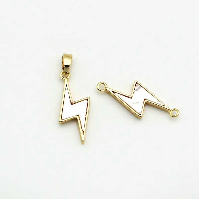 4PC 5*21MM 14k gold plated Shell Lightning Charms Pendant Diy Jewelry Findings Earrings Accessories Wholesale
4PC 5*21MM 14k gold plated Shell Lightning Charms Pendant Diy Jewelry Findings Earrings Accessories Wholesale