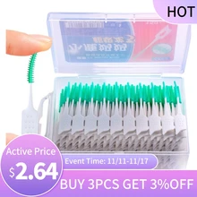 20/150Pcs Interdental Brush Soft Rubber Teeth Cleaning Tools Dental Cleaning Between Teeth Toothbrush Oral Hygiene Care Tool