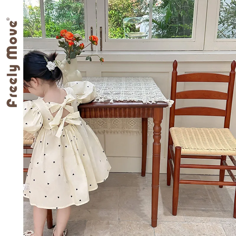 Summer Baby Girl Dress 2023 New Solid Short Sleeve Backless Bow Print Dresses Party Princesss Dress Children Clothing
Summer Baby Girl Dress 2023 New Solid Short Sleeve Backless Bow Print Dresses Party Princesss Dress Children Clothing