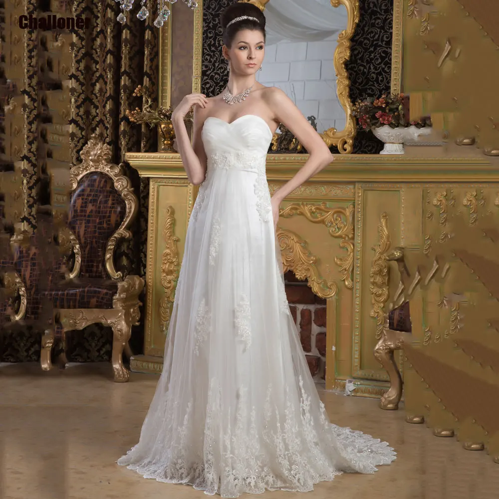Challoner Elegant Sweetheart A-line Wedding Dresses Beaded Lace Appliques Bridal Gowns Backless Vestidos Feminino Custom Made
Challoner Elegant Sweetheart A-line Wedding Dresses Beaded Lace Appliques Bridal Gowns Backless Vestidos Feminino Custom Made