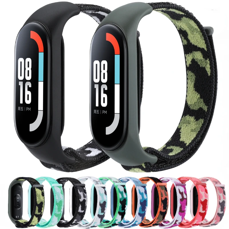 Nylon Loop Strap For Xiaomi Mi Band 7 6 5 4 3 Bracelet Sport Watch Mi band 7 6 5 Wristband Camouflage Style Miband 4 accessories
Nylon Loop Strap For Xiaomi Mi Band 7 6 5 4 3 Bracelet Sport Watch Mi band 7 6 5 Wristband Camouflage Style Miband 4 accessories