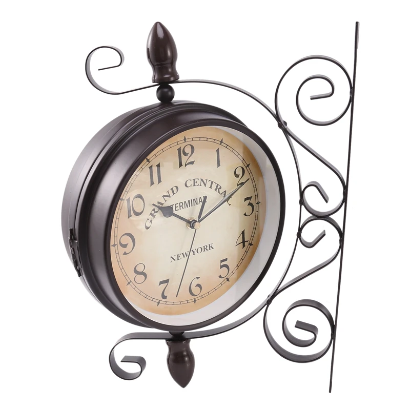 New Watch European Retro Style Clock Innovative Fashion Double-Sided Wall Clock Wall Clock Modern Design Retail
New Watch European Retro Style Clock Innovative Fashion Double-Sided Wall Clock Wall Clock Modern Design Retail
