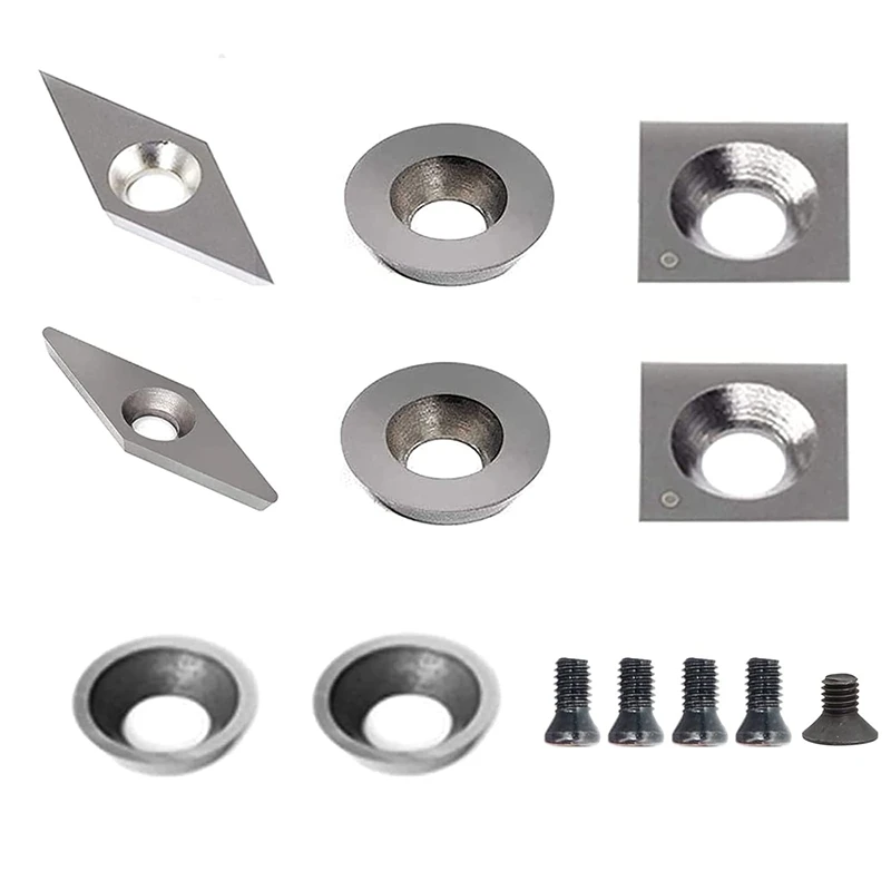 8Pcs Turning Inserts Cutting Tools, Carbide Cutters Inserts Set For Wood Lathe Turning Tools - With Radius,Sharp Point
8Pcs Turning Inserts Cutting Tools, Carbide Cutters Inserts Set For Wood Lathe Turning Tools - With Radius,Sharp Point
