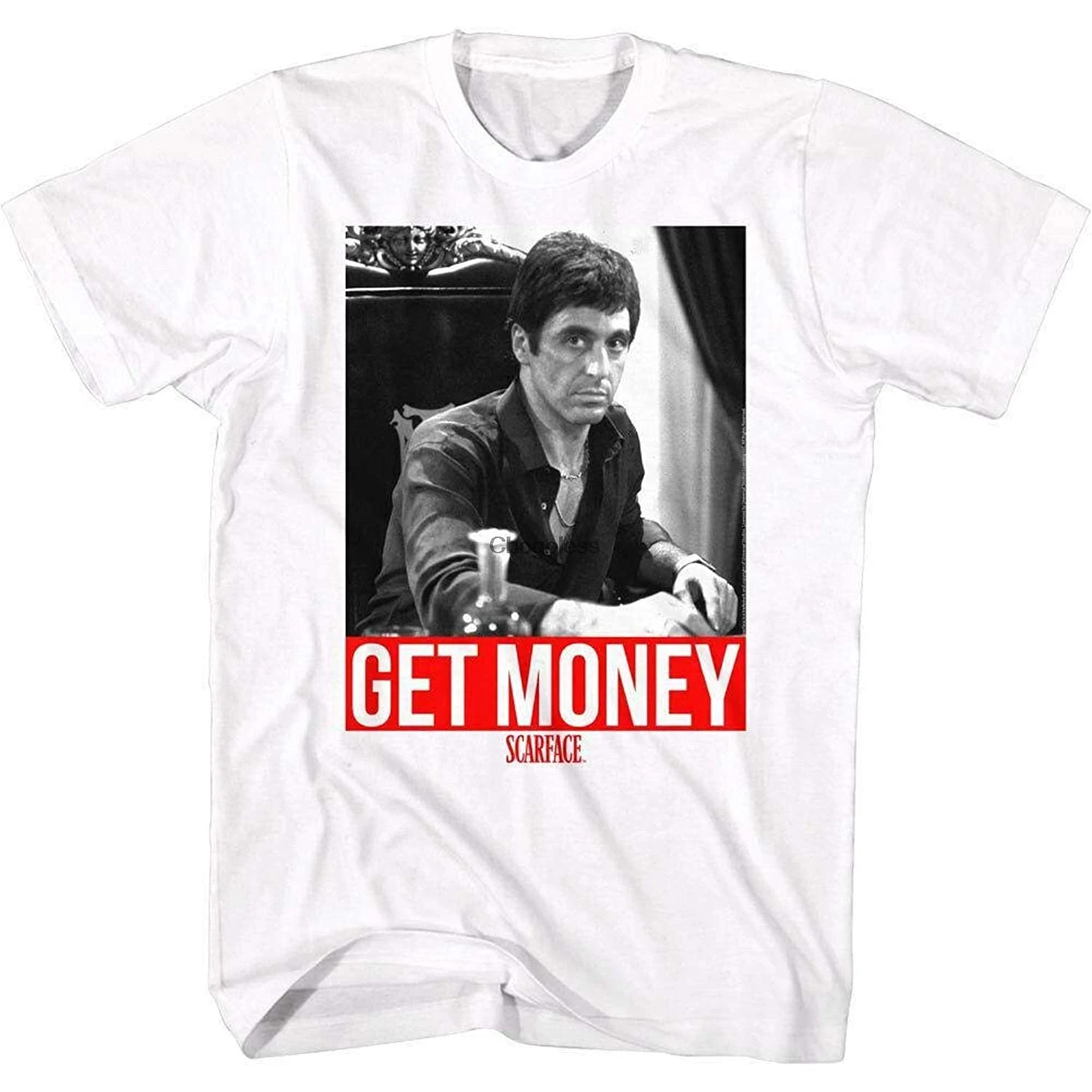 GARNETT Scarface Al Pacino Get Money Mens T Shirt Tony Montana Mafia GangSter Movie Women Men Unisex Shirt Short Sleev
GARNETT Scarface Al Pacino Get Money Mens T Shirt Tony Montana Mafia GangSter Movie Women Men Unisex Shirt Short Sleev