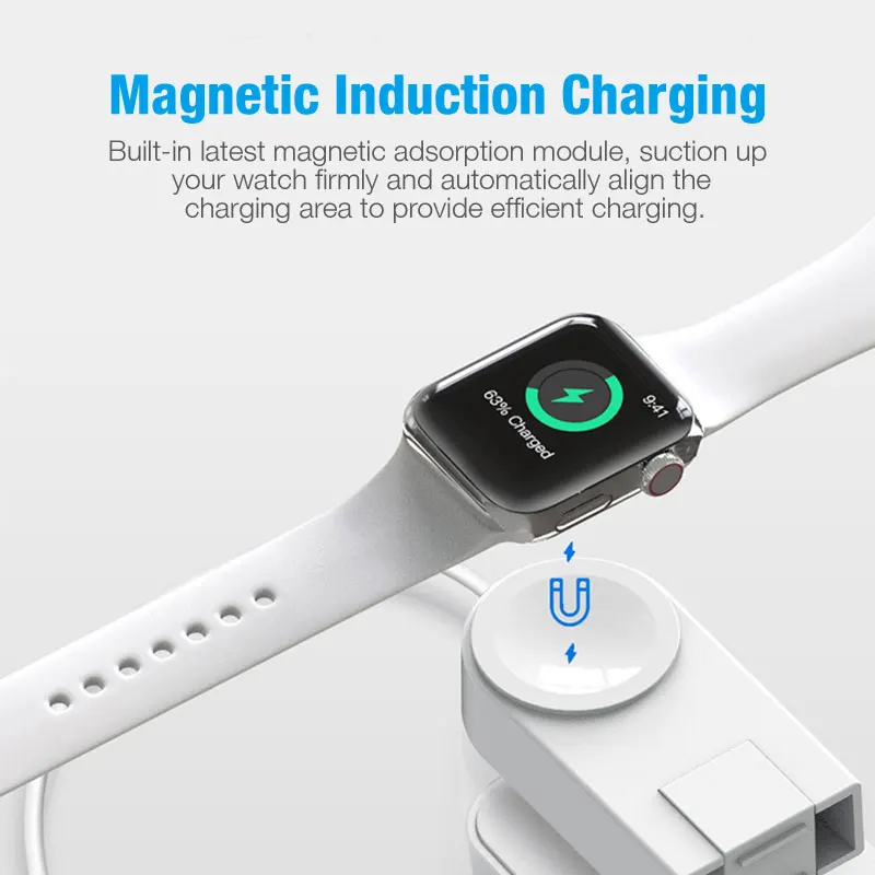 2 in 1 Magnetic Wireless Charger for Apple Watch 7/SE/6/5/4/3/2/1 Charging Adapter Lightning Cable for iPhone 13 12 mini pro max
2 in 1 Magnetic Wireless Charger for Apple Watch 7/SE/6/5/4/3/2/1 Charging Adapter Lightning Cable for iPhone 13 12 mini pro max