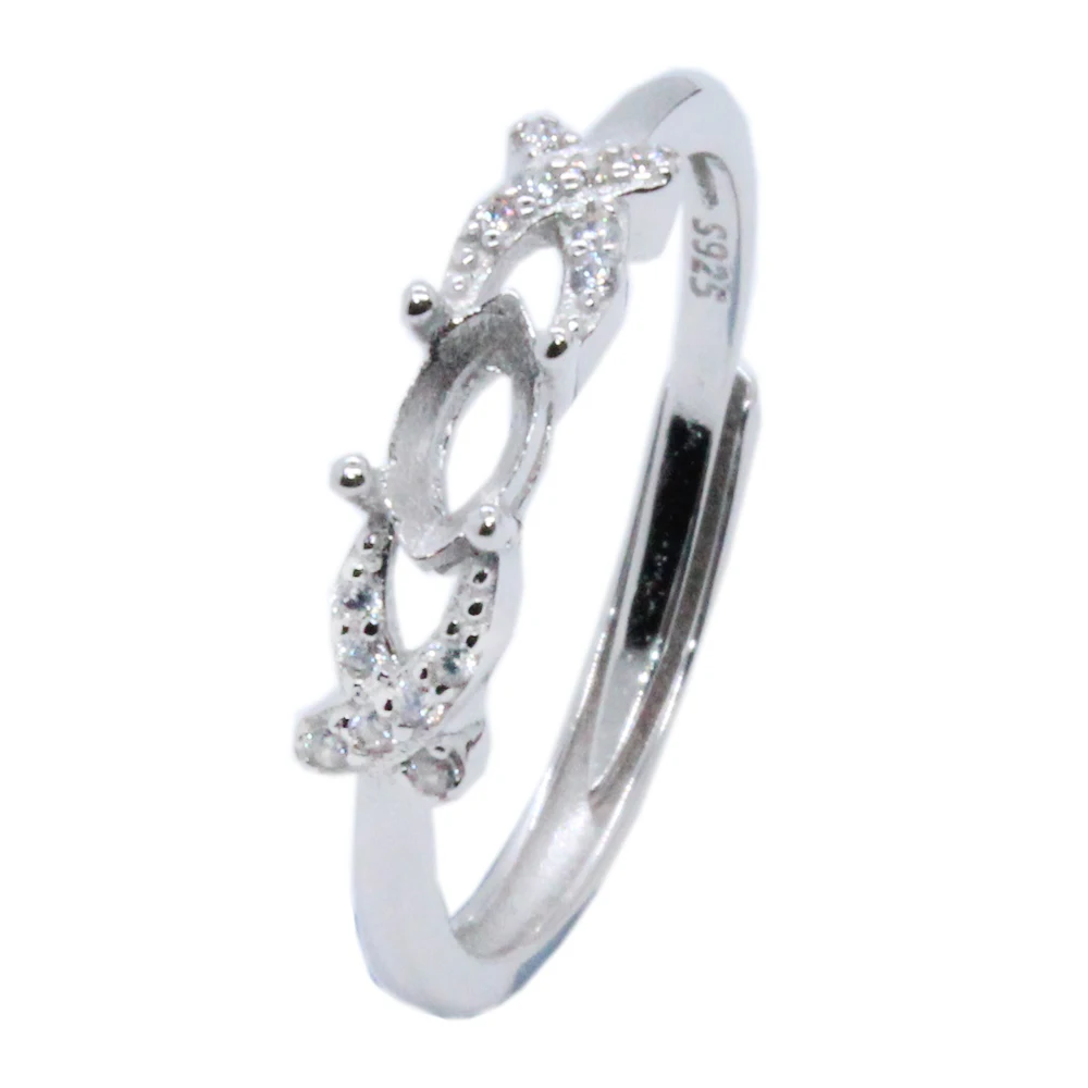CoLifeLove Hotsale 925 Sterling Silver Ring Setting 3mm*6mm Gemstone Ring Base Silver Jewelry DIY Supplier
CoLifeLove Hotsale 925 Sterling Silver Ring Setting 3mm*6mm Gemstone Ring Base Silver Jewelry DIY Supplier
