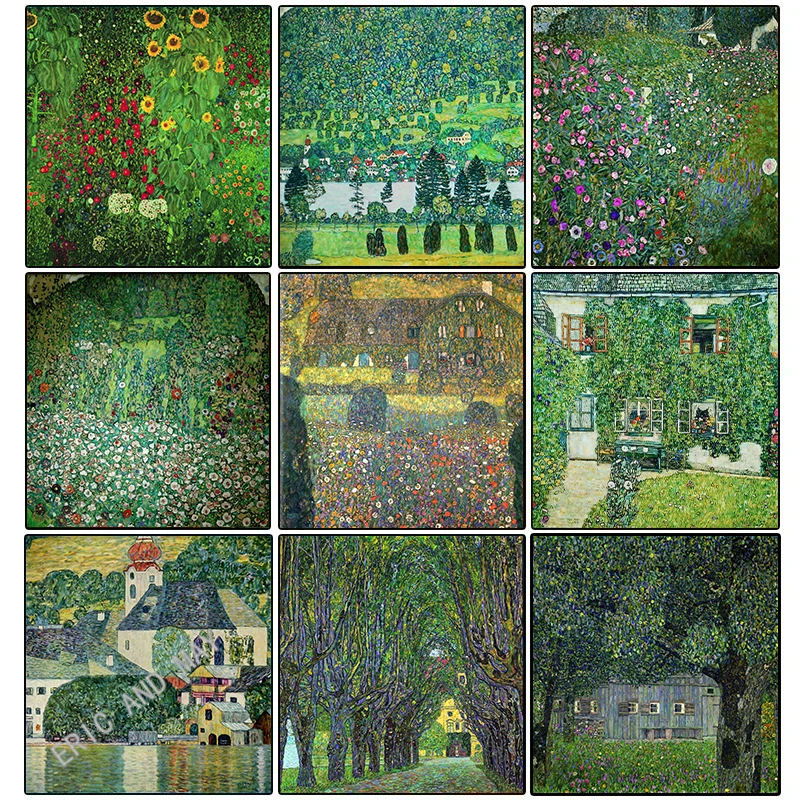 Klimt Famous Gustav Paintings Flowers Landscape Poster Canvas Painting Classical Reproduction Wall Art For Room Home Decor
Klimt Famous Gustav Paintings Flowers Landscape Poster Canvas Painting Classical Reproduction Wall Art For Room Home Decor