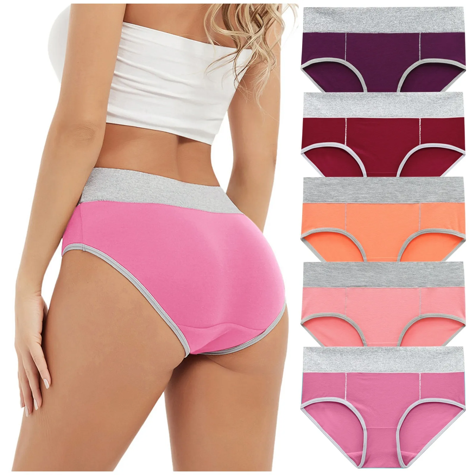Panties Color Solid Patchwork Briefs Knickers Underpants Underwear Women Bikini Intimates Women's tube top
Panties Color Solid Patchwork Briefs Knickers Underpants Underwear Women Bikini Intimates Women's tube top
