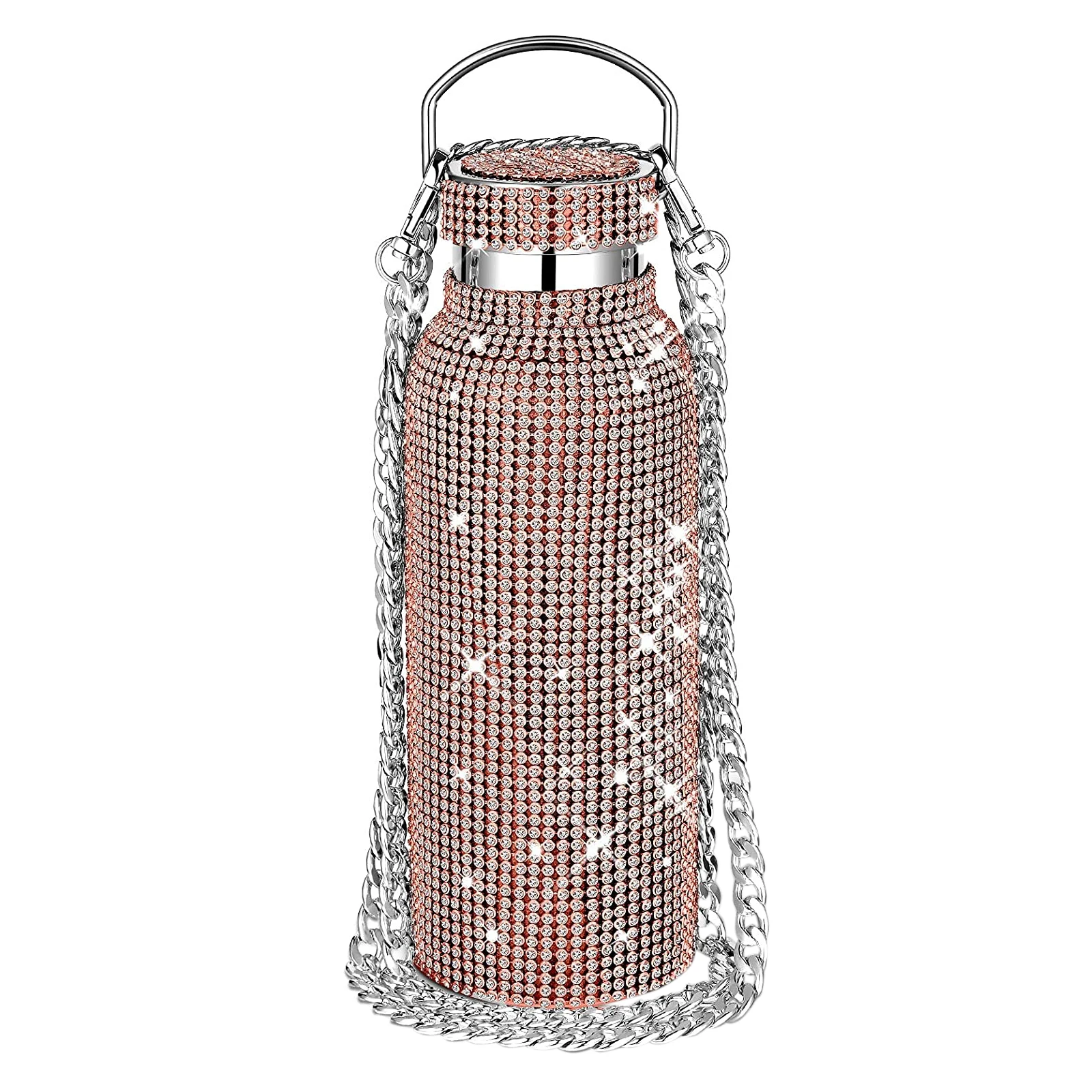 750ml Colorful Diamond Thermos Bottle with Shoulder Chain 304 Stainless Steel Insulated Water Bottle Vacuum Flask Coffee Mug
750ml Colorful Diamond Thermos Bottle with Shoulder Chain 304 Stainless Steel Insulated Water Bottle Vacuum Flask Coffee Mug