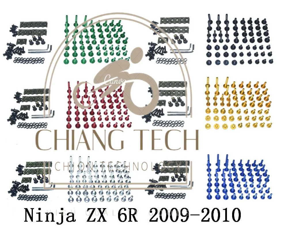 CNC Complete Fairing Bolts Bodywork Screws Nuts Kit For Fit Kawasaki Ninja ZX 6R 2009-2010
CNC Complete Fairing Bolts Bodywork Screws Nuts Kit For Fit Kawasaki Ninja ZX 6R 2009-2010