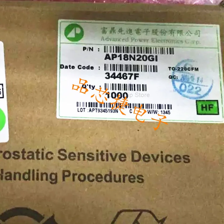 NEW Original 10pcs AP18N20GI 18n20gi TO-220f 18a 200v MOS field effect tube original products one-stop distribution list
NEW Original 10pcs AP18N20GI 18n20gi TO-220f 18a 200v MOS field effect tube original products one-stop distribution list