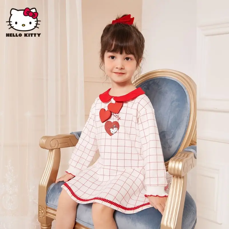 Kawaii Sanrios Hello Kitty Children's Clothing Spring Autumn Princess Style Cute Sweet Cartoon Baby Girl's Long Sleeve Dress
Kawaii Sanrios Hello Kitty Children's Clothing Spring Autumn Princess Style Cute Sweet Cartoon Baby Girl's Long Sleeve Dress